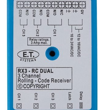 ET RX3-RC Dual Rolling Code Receivers